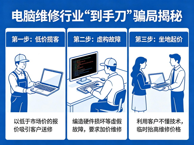 警惕！中山电脑维修“到手刀”网络骗局｜强王电脑教你避坑，守护财产安全